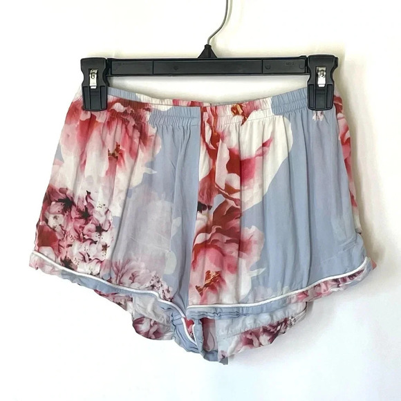PLUM PRETTY SUGAR Oceane Lulls The Billows Blue Floral Lounge Set Size Small - Picture 9 of 15
